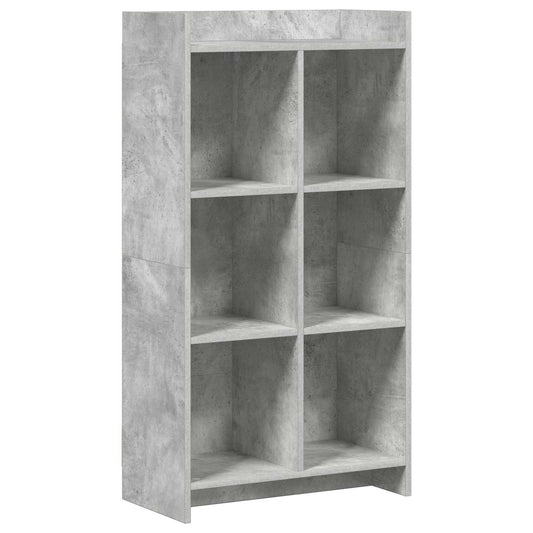 Knihovna Betonově Šedá 59 X 30 X 111 Cm Kompozitní Dřevo