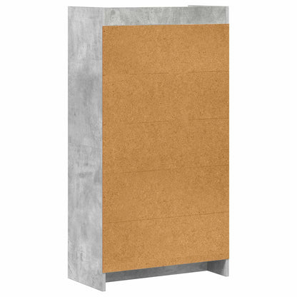 Knihovna Betonově Šedá 59 X 30 X 111 Cm Kompozitní Dřevo