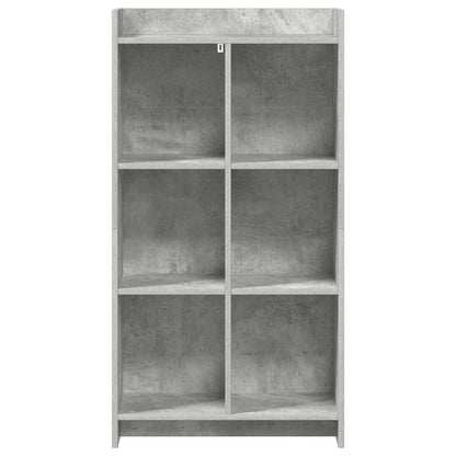 Knihovna Betonově Šedá 59 X 30 X 111 Cm Kompozitní Dřevo