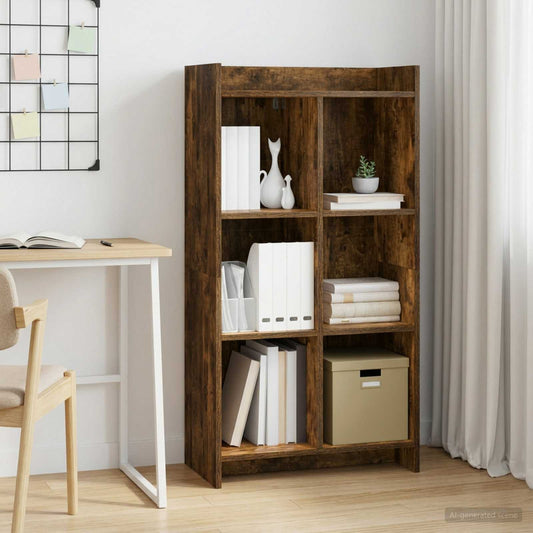 Knihovna Kouřový Dub 59 X 30 X 111 Cm Kompozitní Dřevo