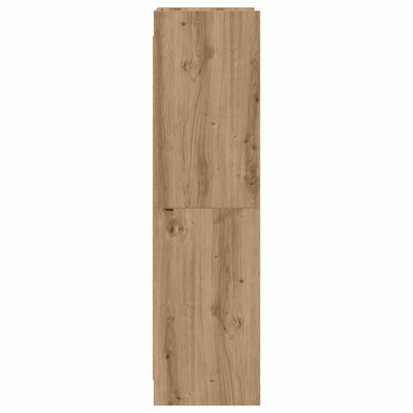 Knihovna 6 Úrovní 59 X 30 X 111 Cm Kompozitní Dřevo Dub Artisan