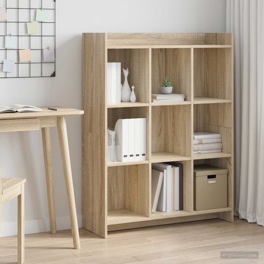 Knihovna Dub Sonoma 87,5 X 30 X 111 Cm Kompozitní Dřevo
