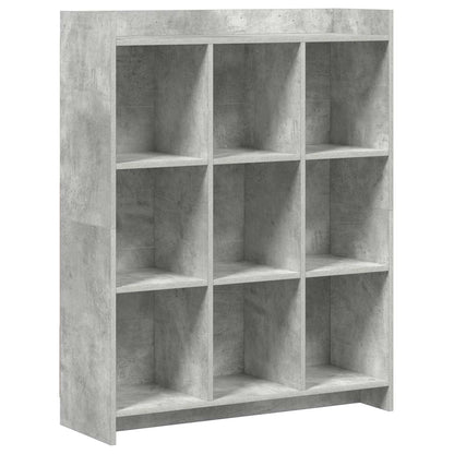 Knihovna Betonově Šedá 87,5 X 30 X 111 Cm Kompozitní Dřevo