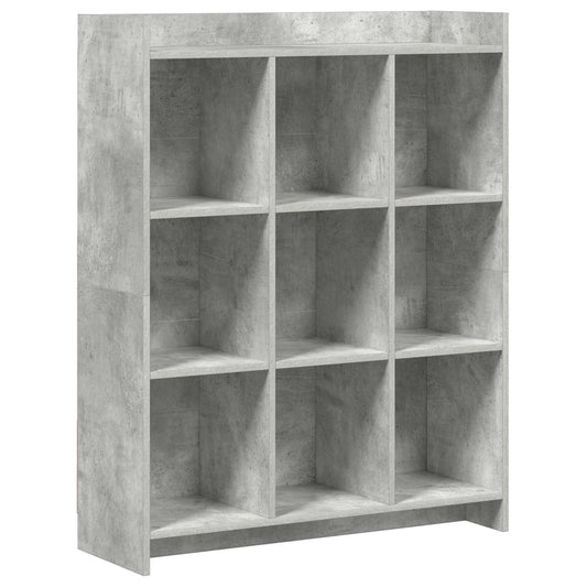 Knihovna Betonově Šedá 87,5 X 30 X 111 Cm Kompozitní Dřevo