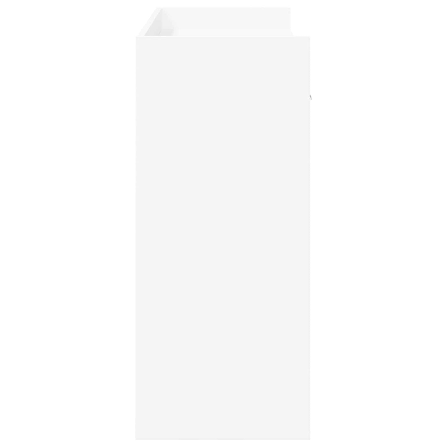 Konzolový Stolek Bílá 90 X 35 X 80 Cm Kompozitní Dřevo