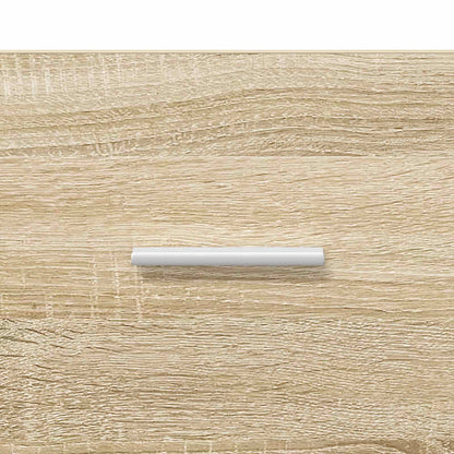 Konzolový Stolek Dub Sonoma 90 X 35 X 80 Cm Kompozitní Dřevo