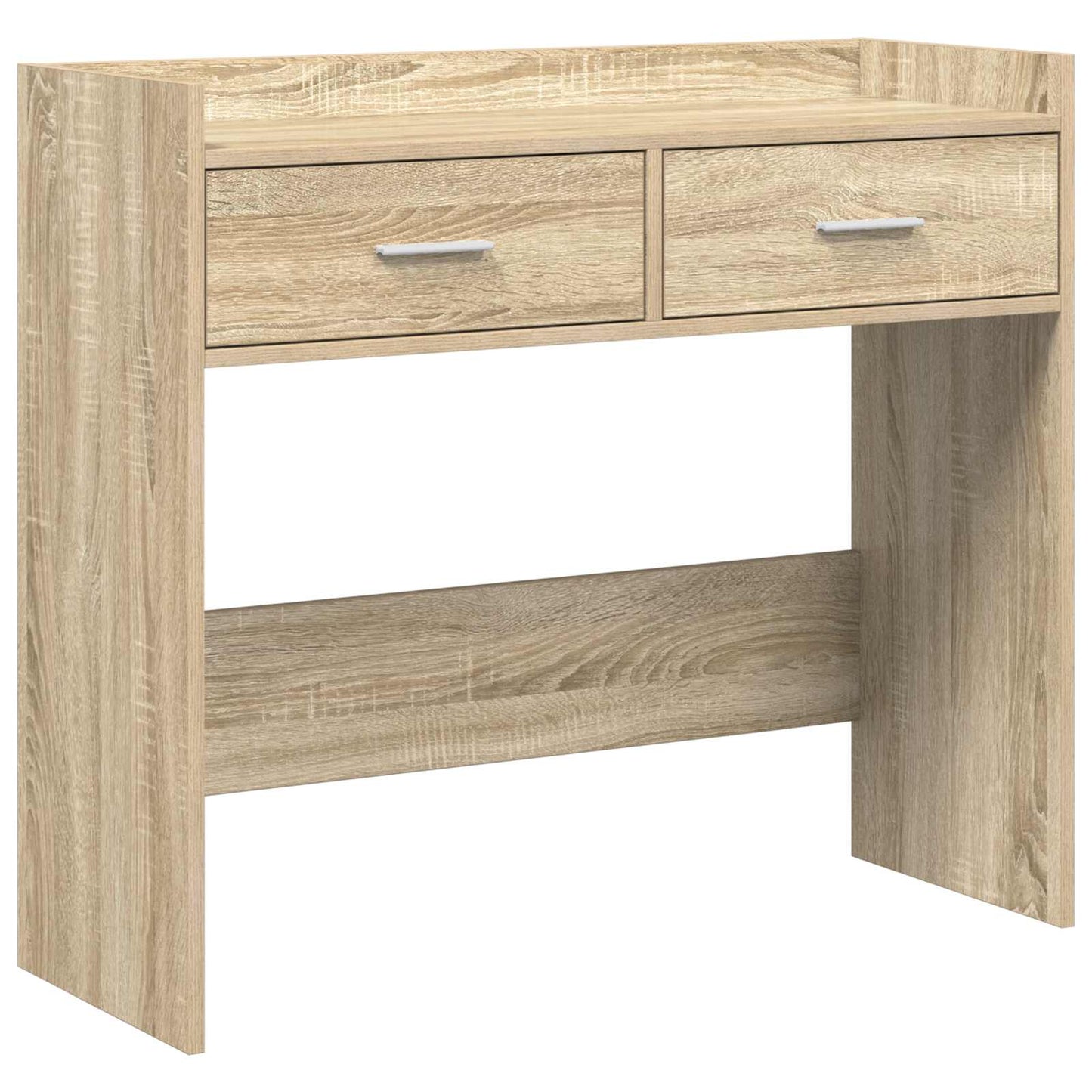 Konzolový Stolek Dub Sonoma 90 X 35 X 80 Cm Kompozitní Dřevo