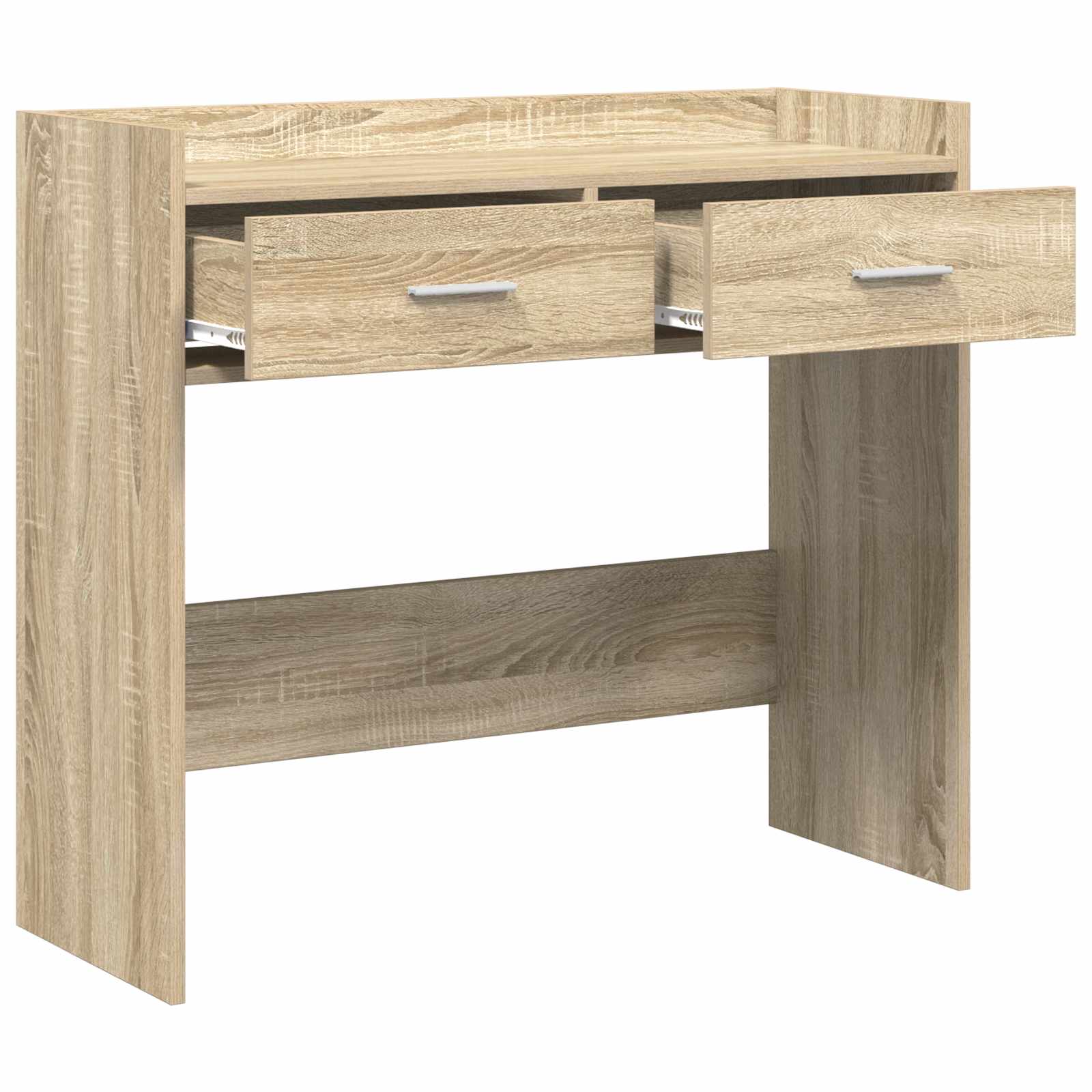 Konzolový Stolek Dub Sonoma 90 X 35 X 80 Cm Kompozitní Dřevo