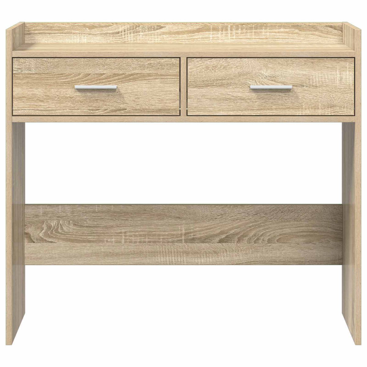 Konzolový Stolek Dub Sonoma 90 X 35 X 80 Cm Kompozitní Dřevo