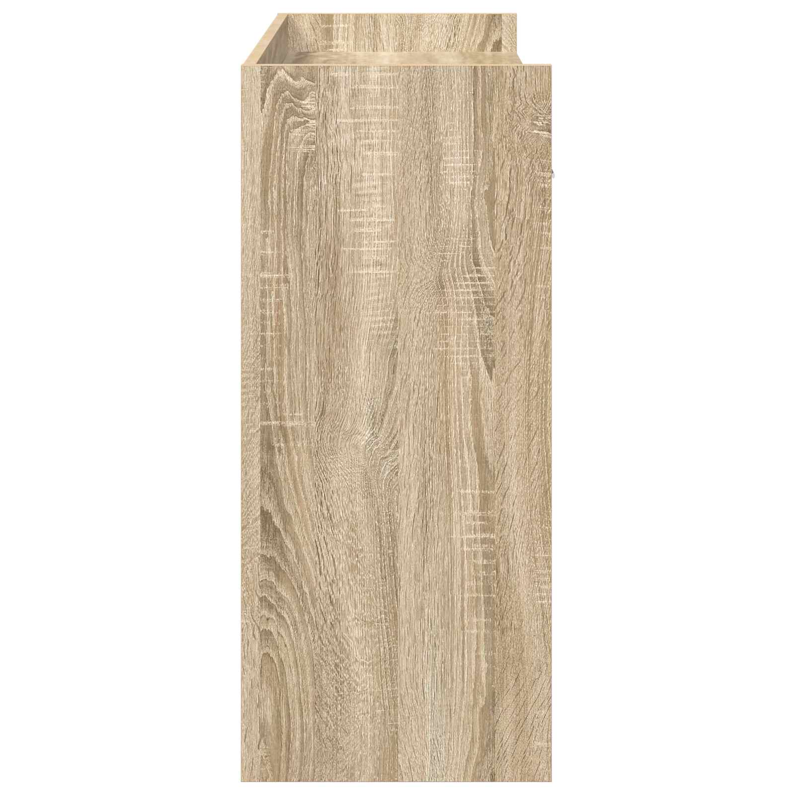 Konzolový Stolek Dub Sonoma 90 X 35 X 80 Cm Kompozitní Dřevo