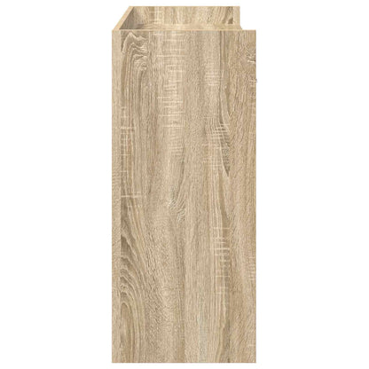 Konzolový Stolek Dub Sonoma 90 X 35 X 80 Cm Kompozitní Dřevo