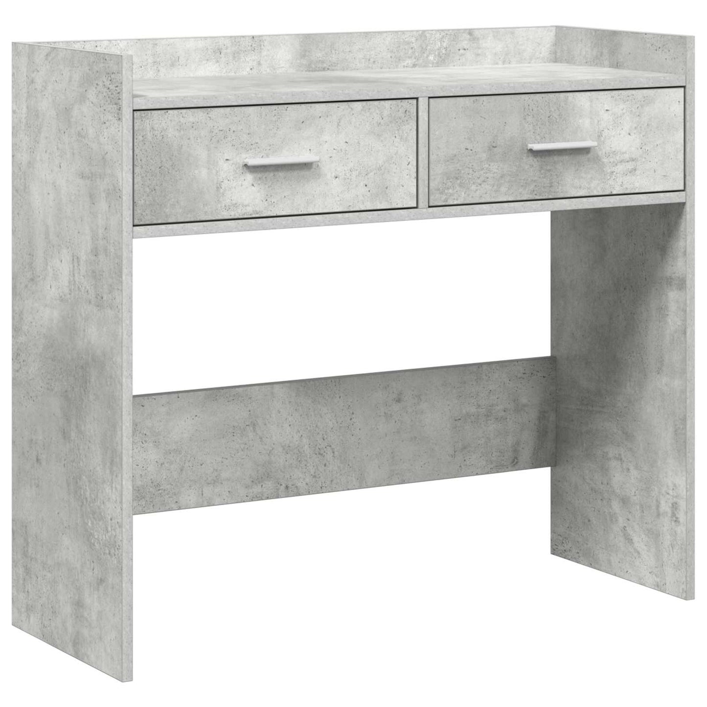 Konzolový Stolek Betonově Šedá 90 X 35 X 80 Cm Kompozitní Dřevo
