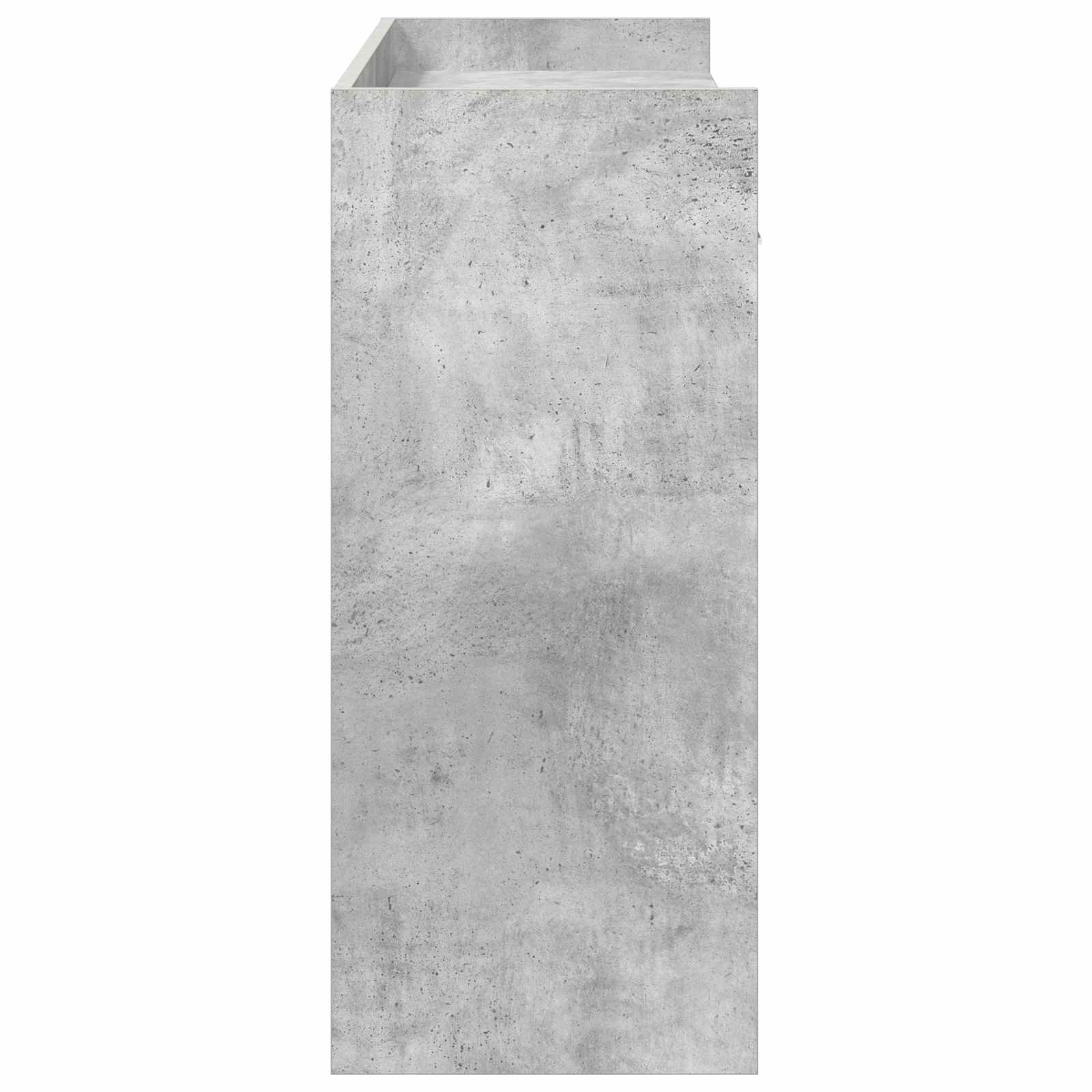 Konzolový Stolek Betonově Šedá 90 X 35 X 80 Cm Kompozitní Dřevo