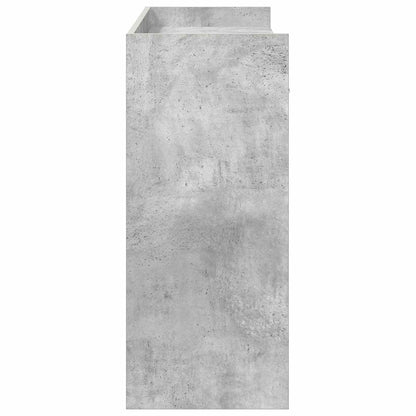 Konzolový Stolek Betonově Šedá 90 X 35 X 80 Cm Kompozitní Dřevo
