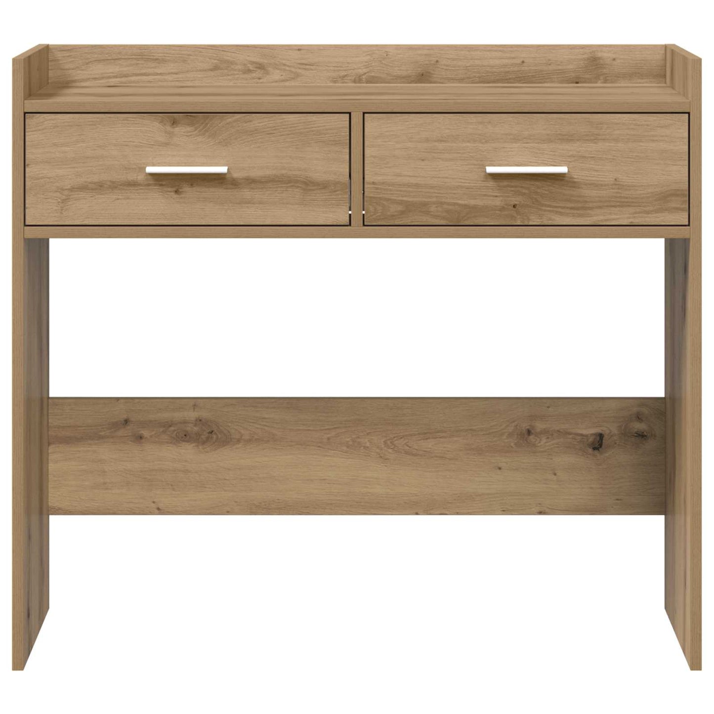 Konzolový Stolek Dub Artisan 90 X 35 X 80 Cm Kompozitní Dřevo