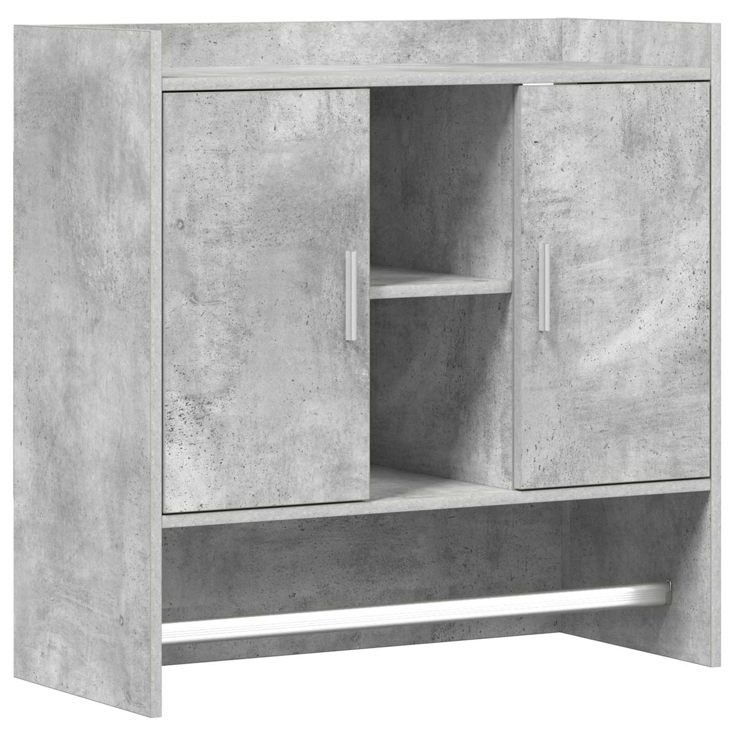 Nástěnná Polička Nástěnná Montáž Betonově Šedá 80 X 36 X 80 Cm