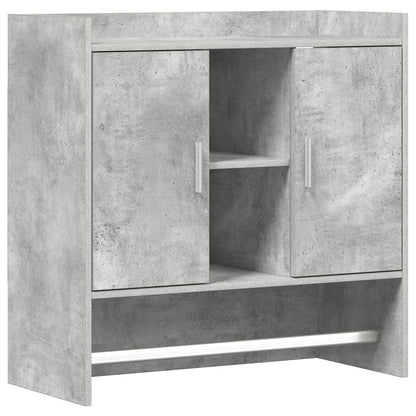 Nástěnná Polička Nástěnná Montáž Betonově Šedá 80 X 36 X 80 Cm