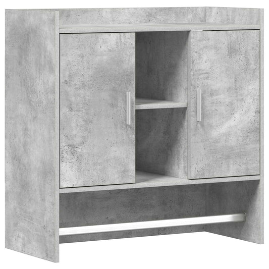 Nástěnná Polička Nástěnná Montáž Betonově Šedá 80 X 36 X 80 Cm