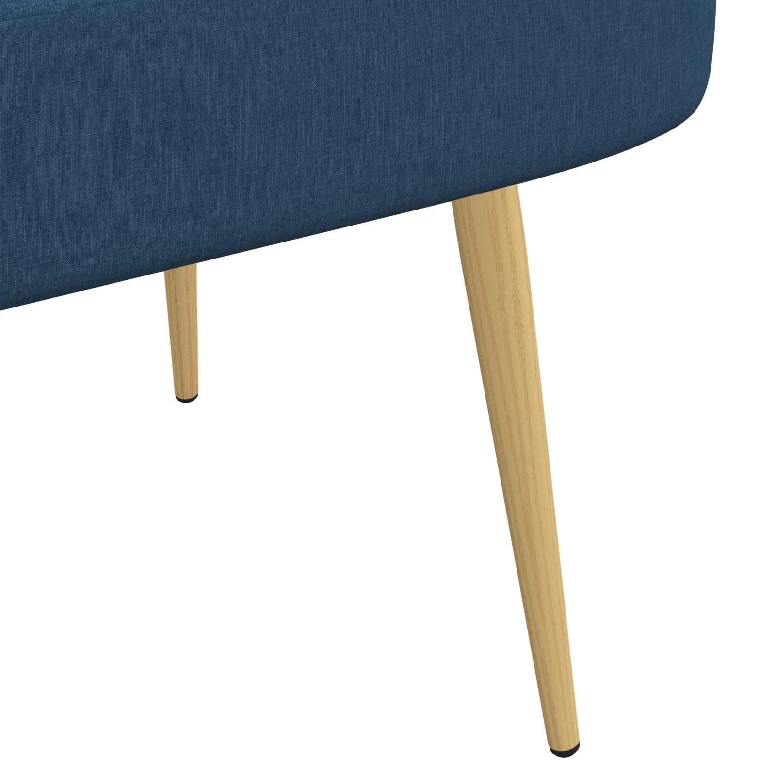 Čalouněná Lavice S Opěrkou Modrá 110 X 60 X 76 Cm Polyester