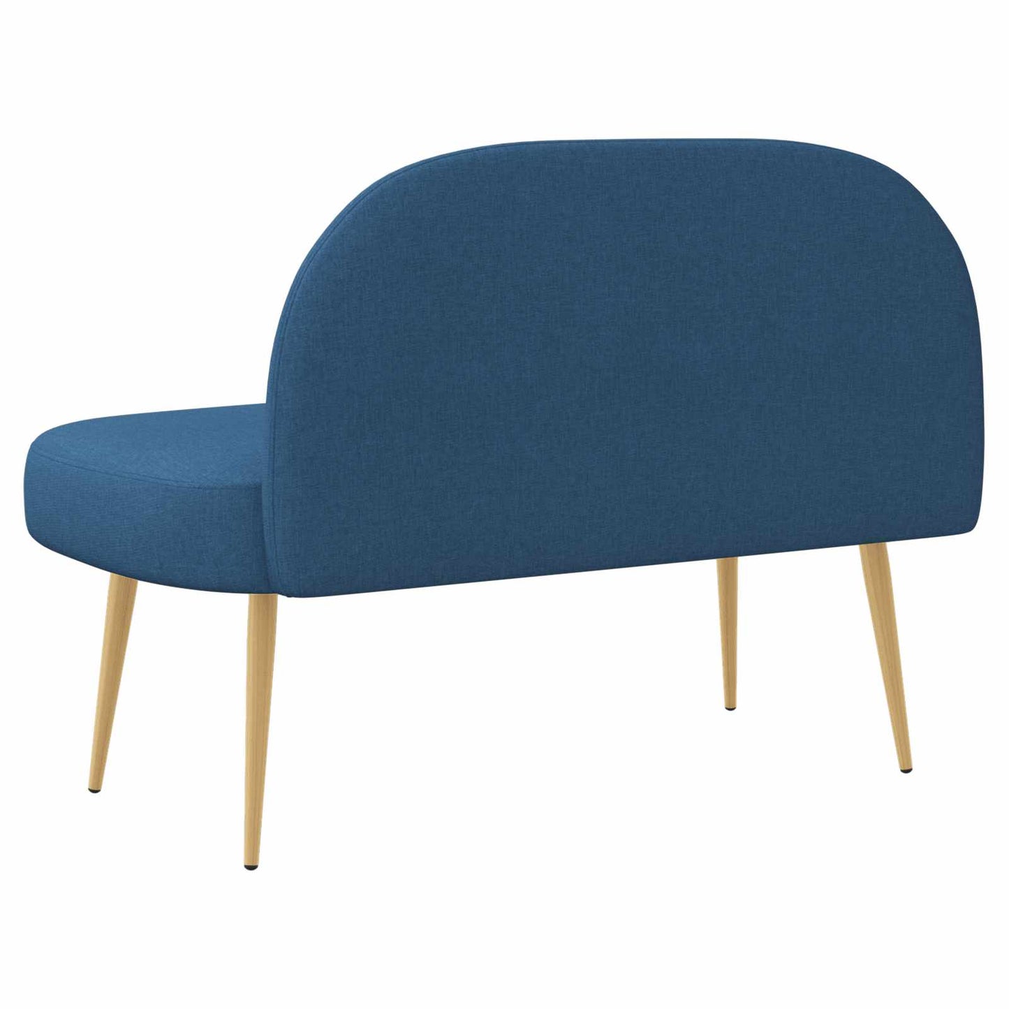 Čalouněná Lavice S Opěrkou Modrá 110 X 60 X 76 Cm Polyester