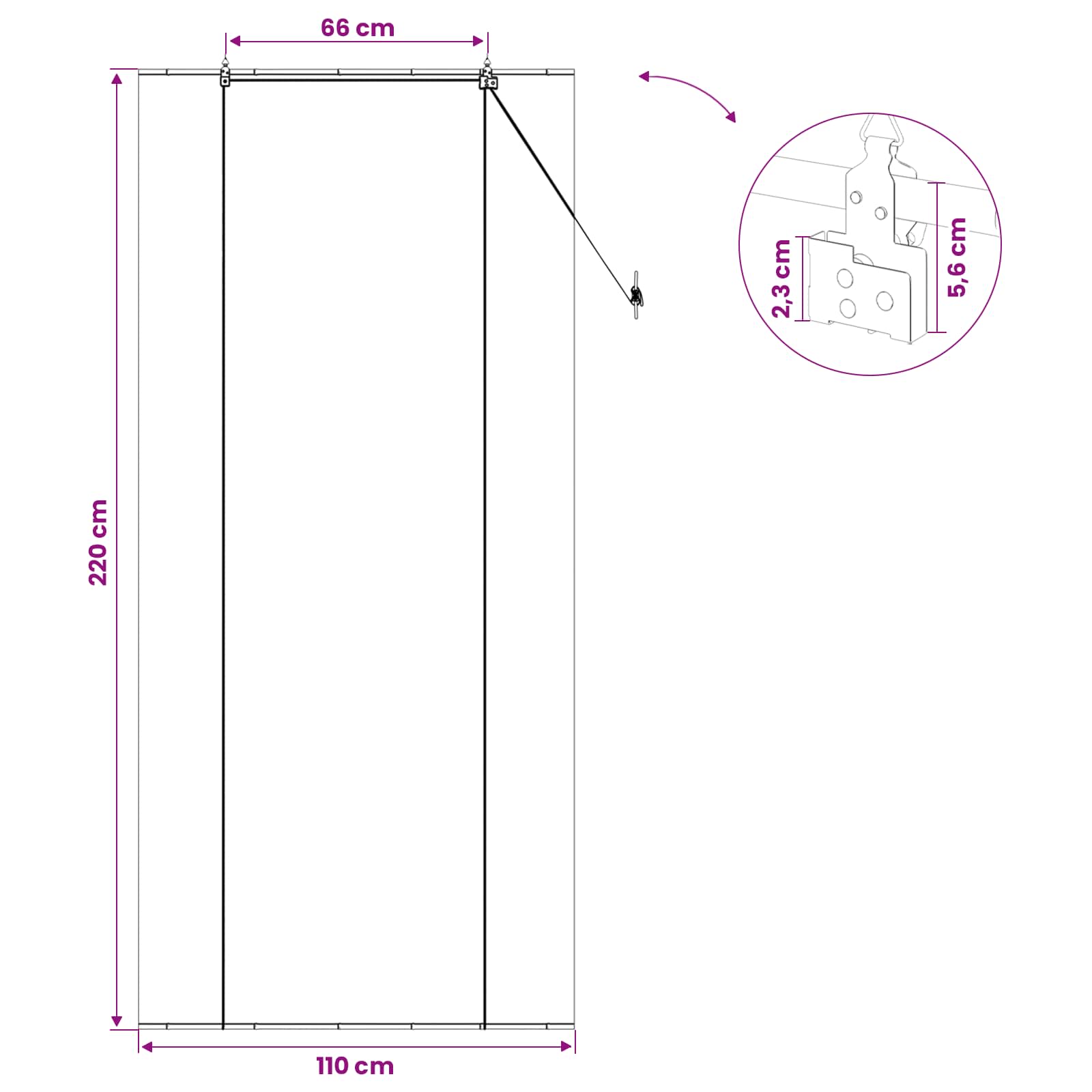 Roleta Přírodní 110 X 220 Cm Bambus