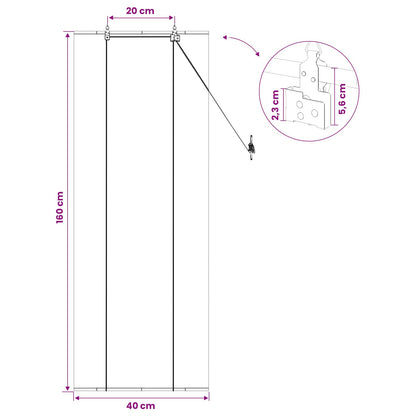 Roleta Hnědá 40 X 160 Cm Bambus