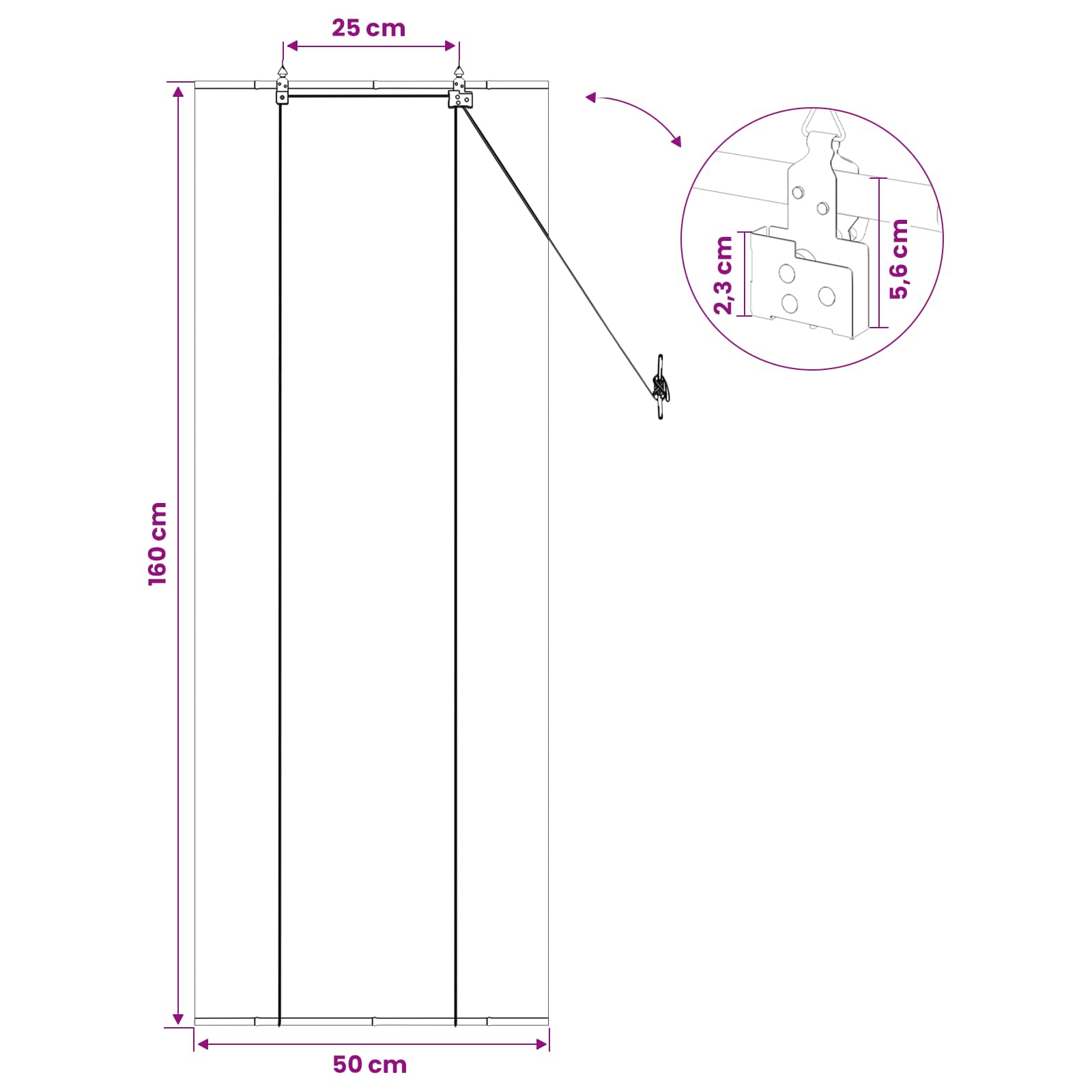 Roleta Hnědá 50 X 160 Cm Bambus