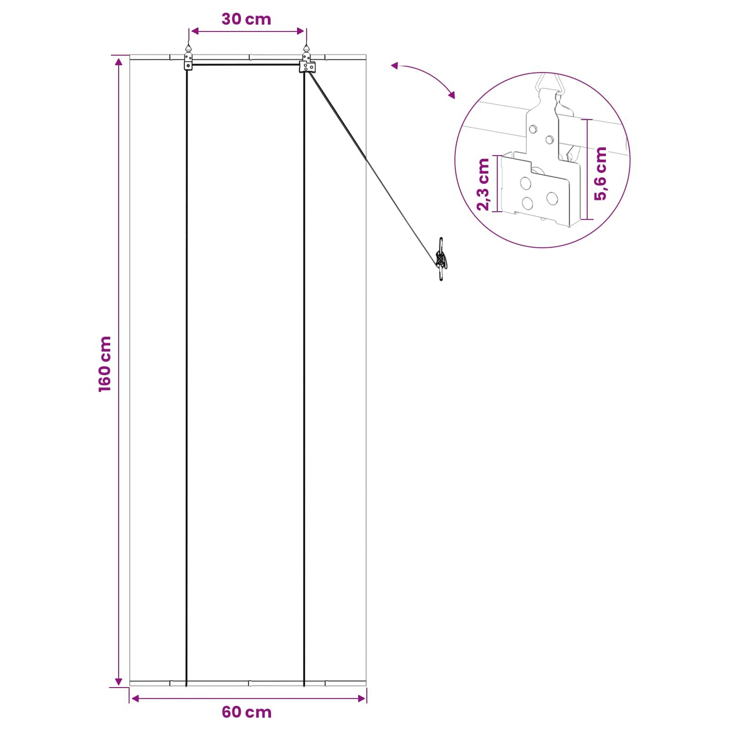 Roleta Hnědá 60 X 160 Cm Bambus