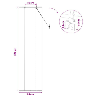 Roleta Hnědá 60 X 220 Cm Bambus