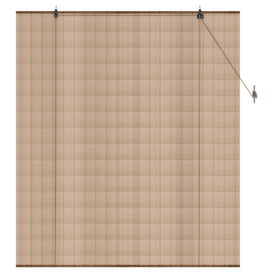 Roleta Hnědá 160 X 160 Cm Bambus
