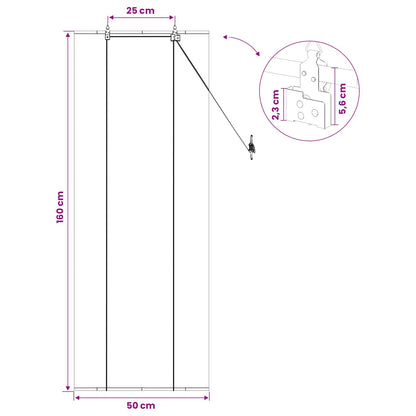 Roleta Šedá 50 X 160 Cm Bambus