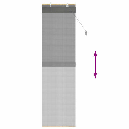 Roleta Šedá 60 X 220 Cm Bambus