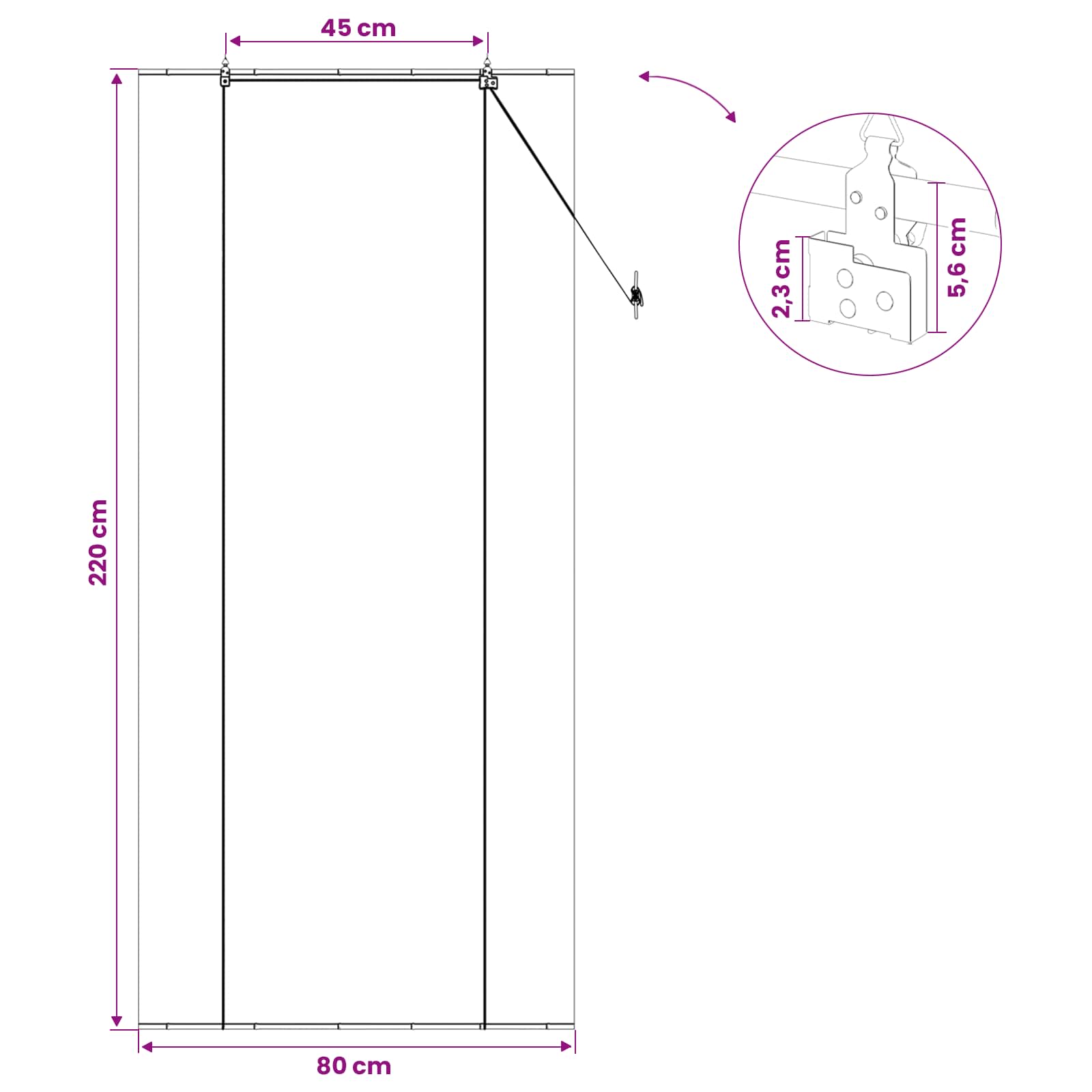 Roleta Šedá 80 X 220 Cm Bambus