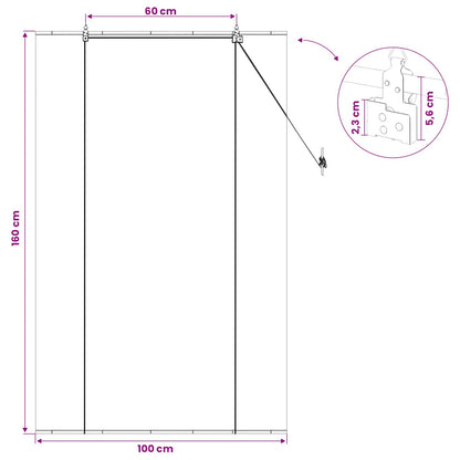 Roleta Šedá 100 X 160 Cm Bambus