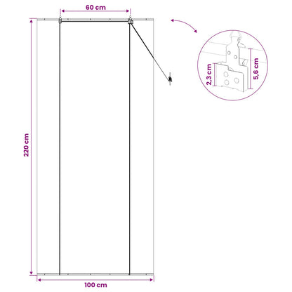 Roleta Šedá 100 X 220 Cm Bambus