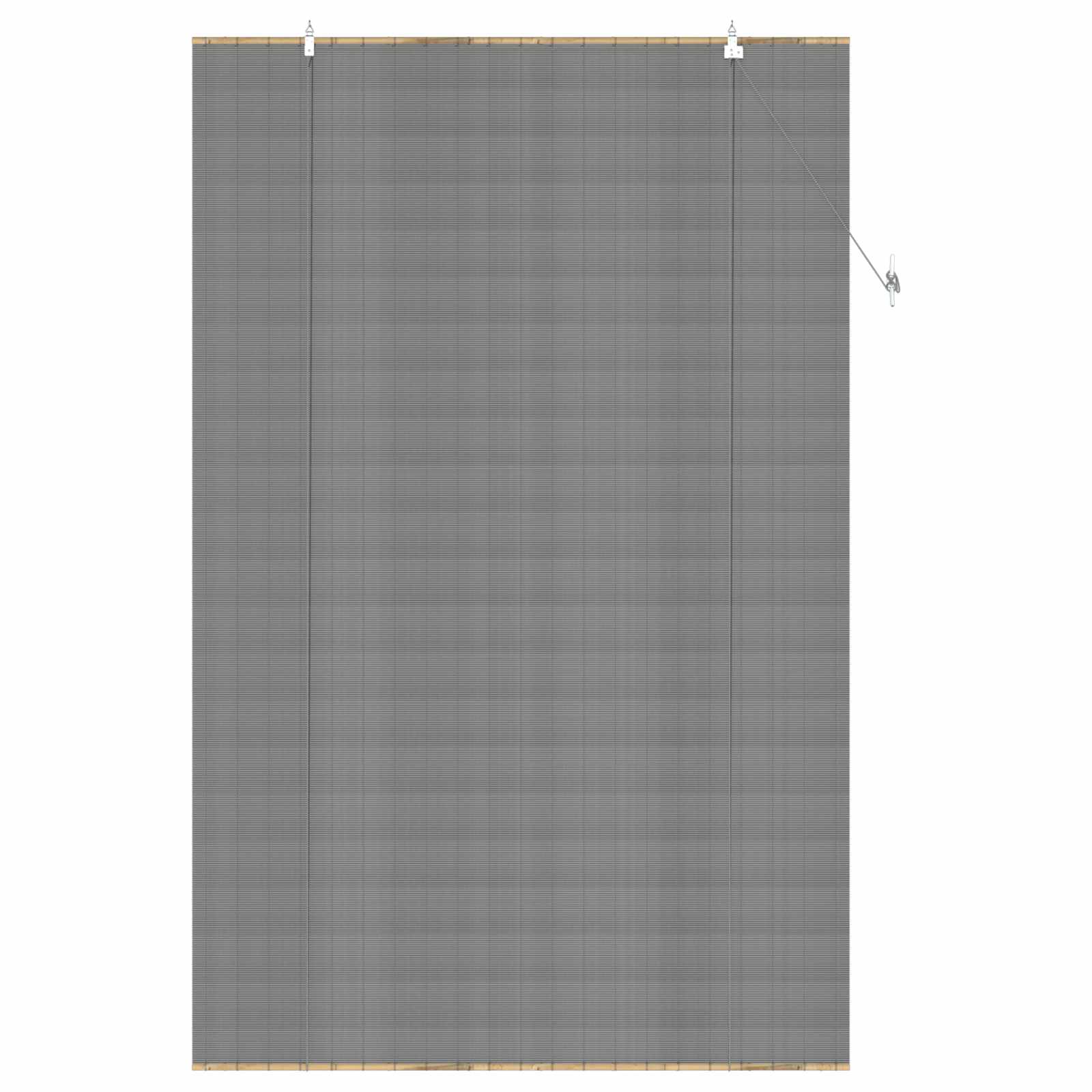 Roleta Šedá 120 X 220 Cm Bambus