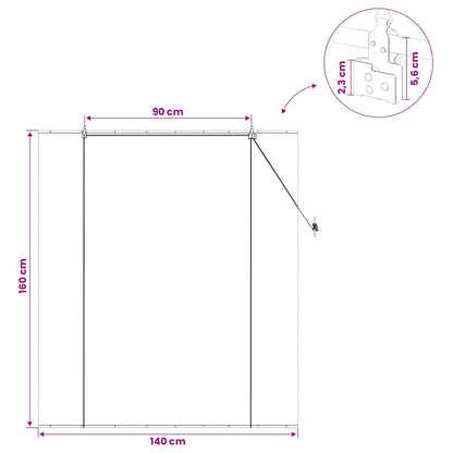 Roleta Šedá 140 X 160 Cm Bambus