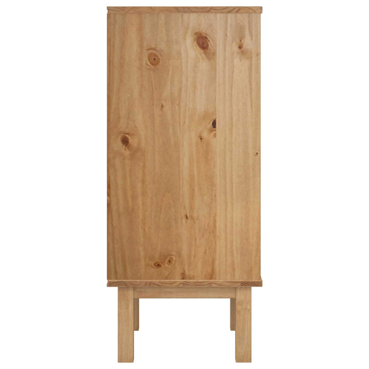 Příborník Otta Černá 45 X 39 X 90 Cm Masivní Borovicové Dřevo