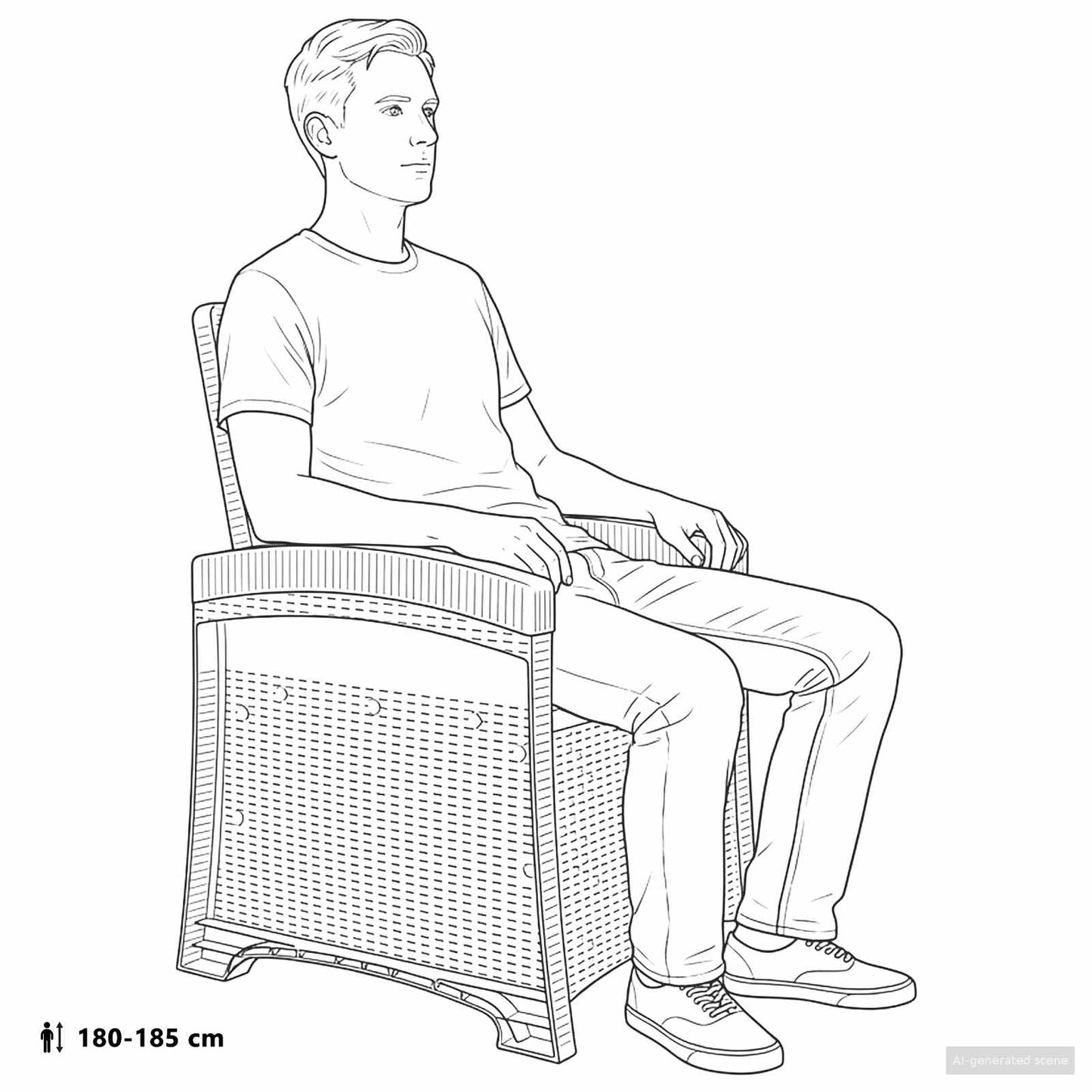 Houpací Zahradní Křeslo V Ratanovém Stylu Světle Šedá A Krémová