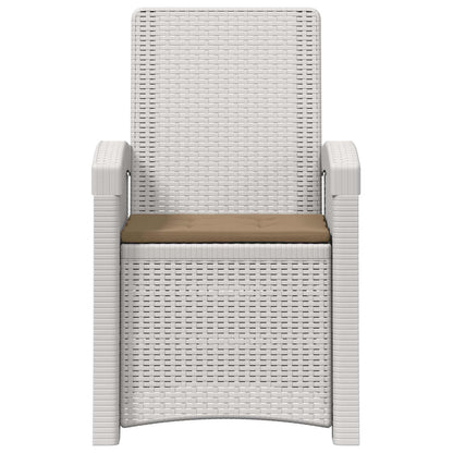 Houpací Zahradní Křeslo V Ratanovém Stylu 2 Pcs Bílá A Taupe Pp