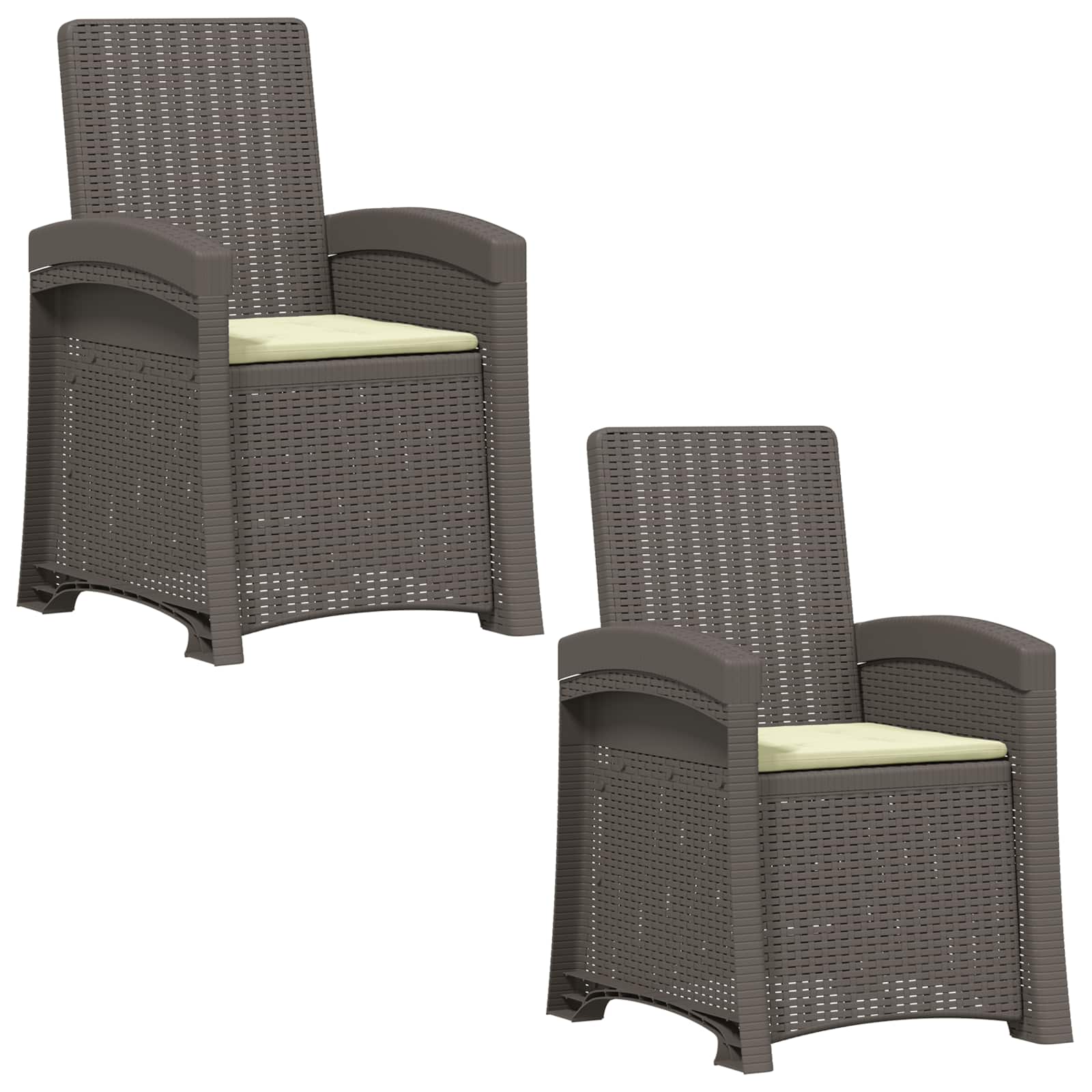 Houpací Zahradní Křeslo V Ratanovém Stylu 2 Pcs Pp