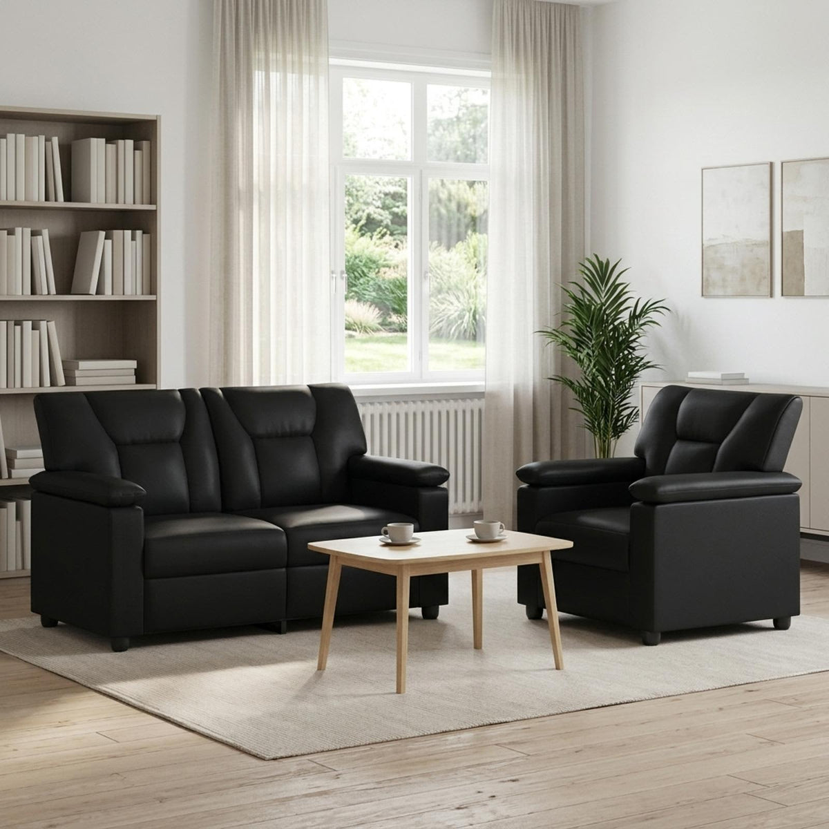 Set Pohovek 2 Pcs Umělá Kůže