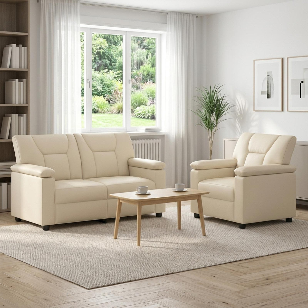 Set Pohovek 2 Pcs Umělá Kůže