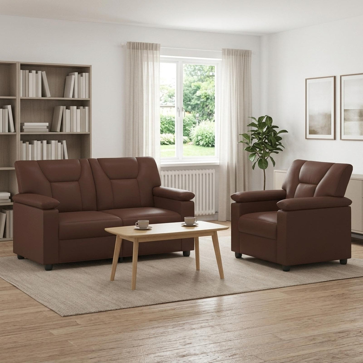 Set Pohovek 2 Pcs Umělá Kůže