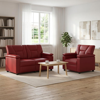 Set Pohovek 2 Pcs Umělá Kůže