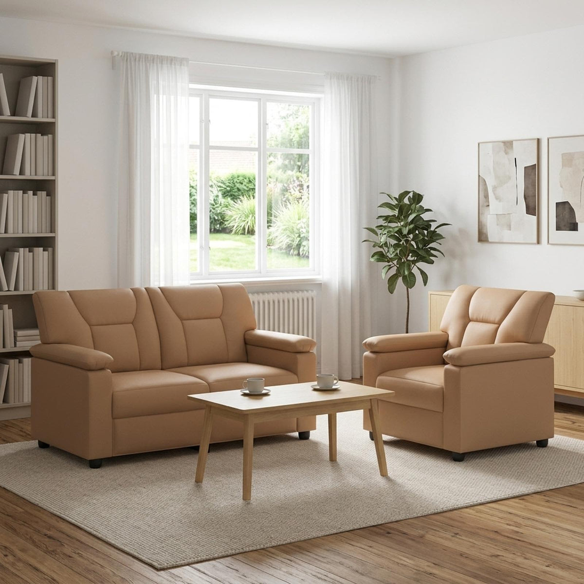 Set Pohovek 2 Pcs Umělá Kůže