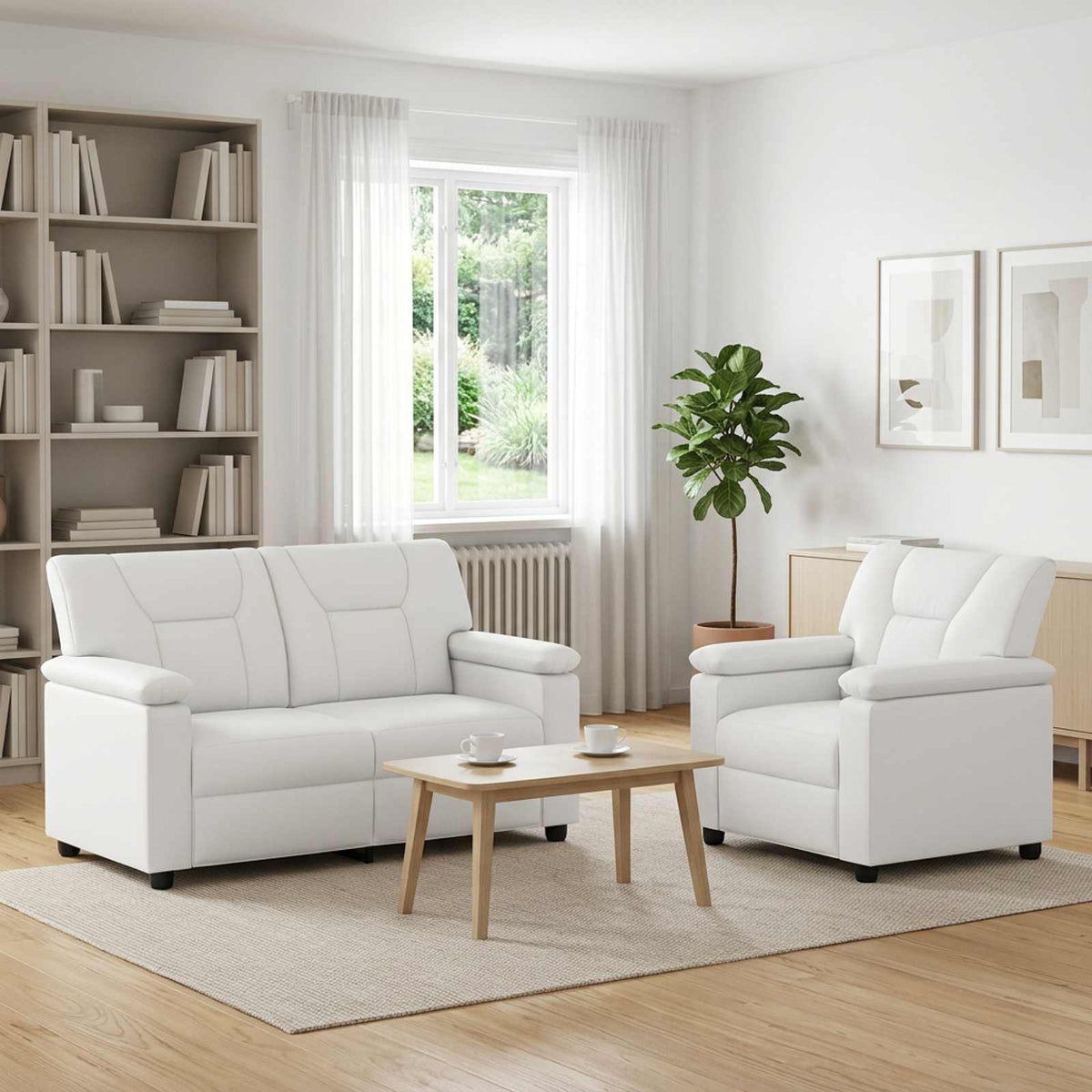 Set Pohovek 2 Pcs Umělá Kůže