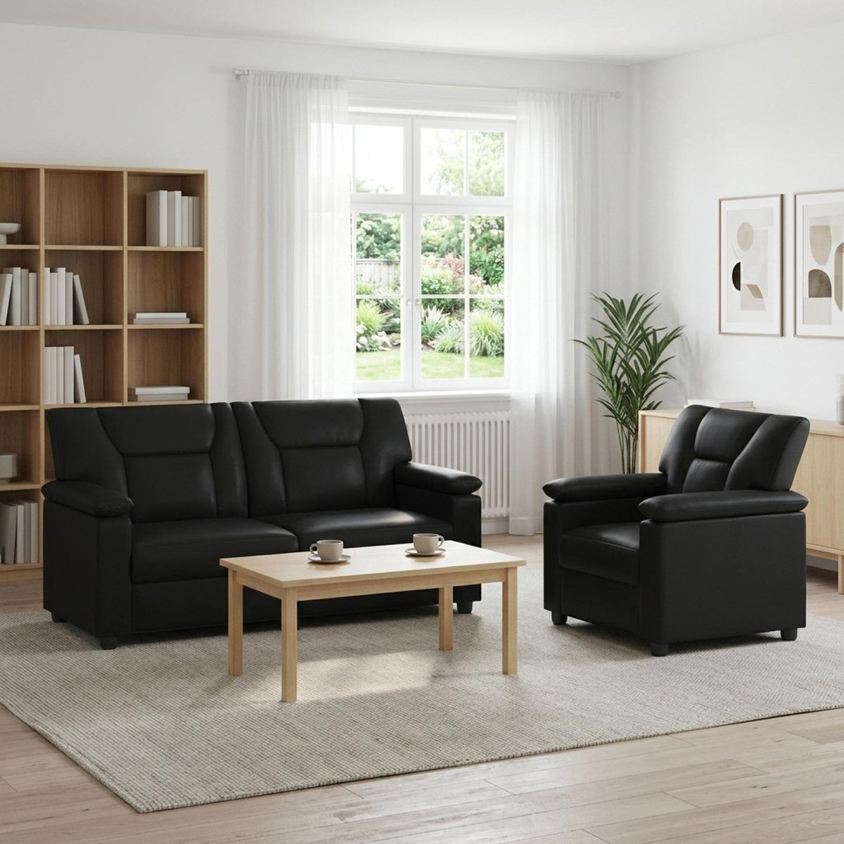 Set Pohovek 2 Pcs Umělá Kůže