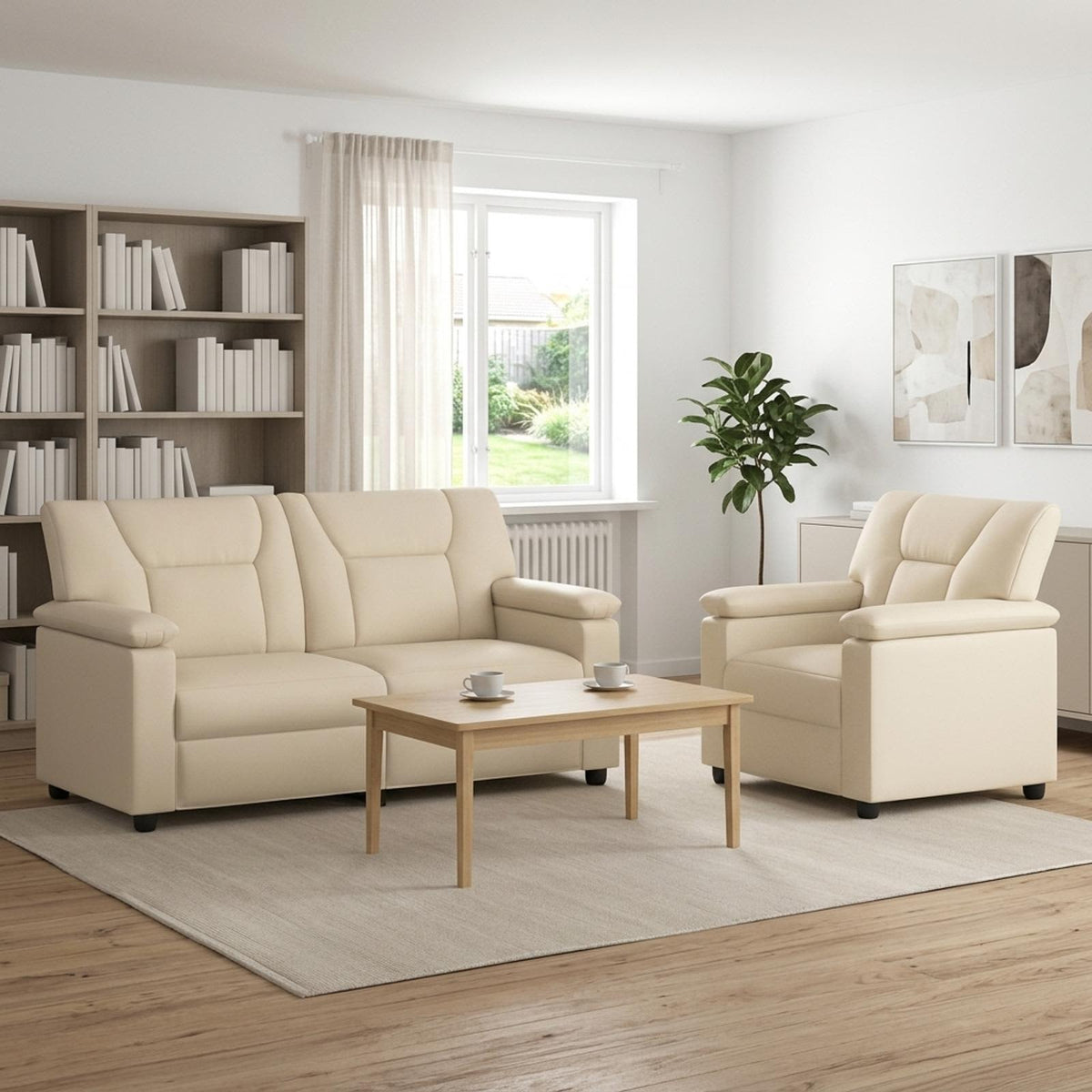 Set Pohovek 2 Pcs Umělá Kůže