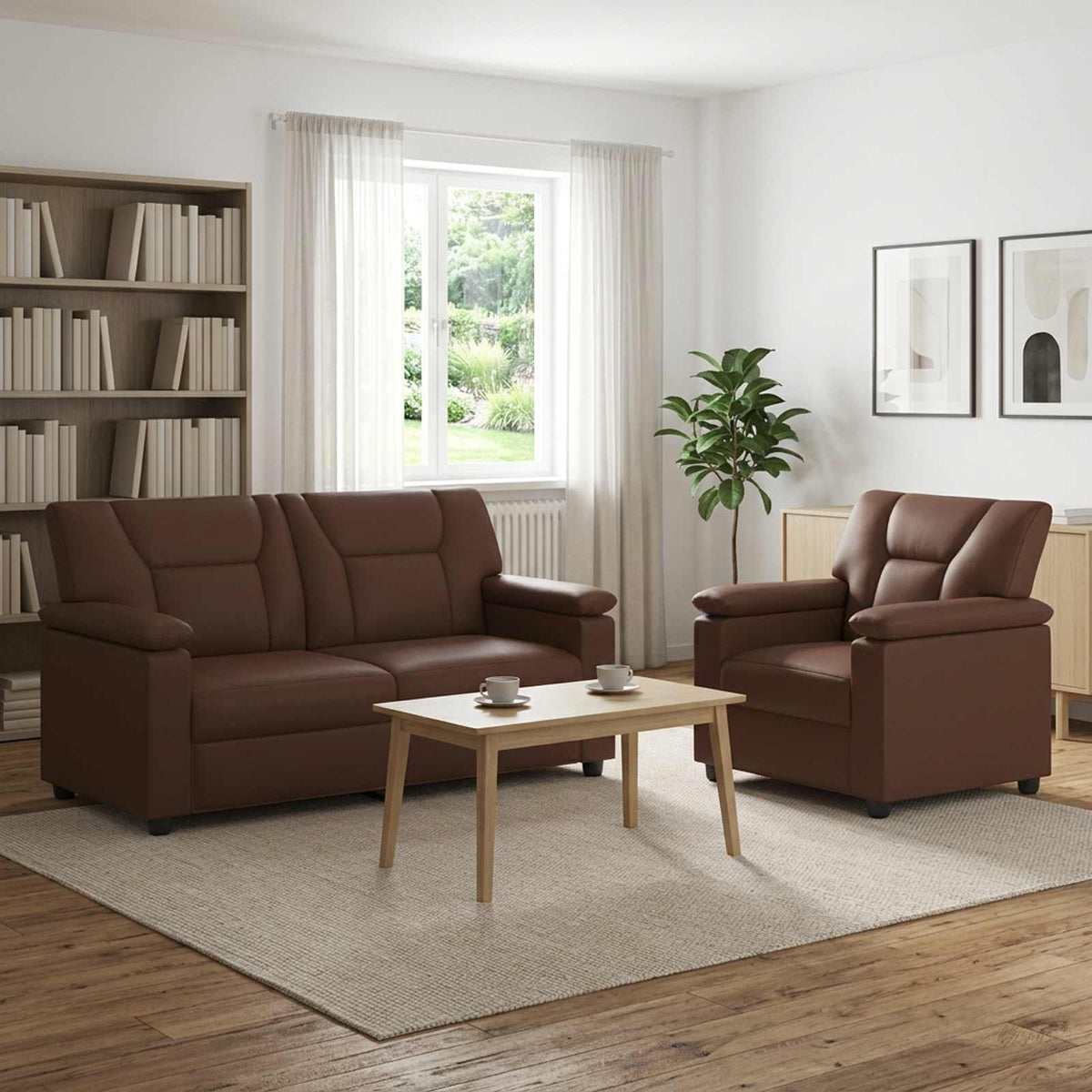 Set Pohovek 2 Pcs Umělá Kůže